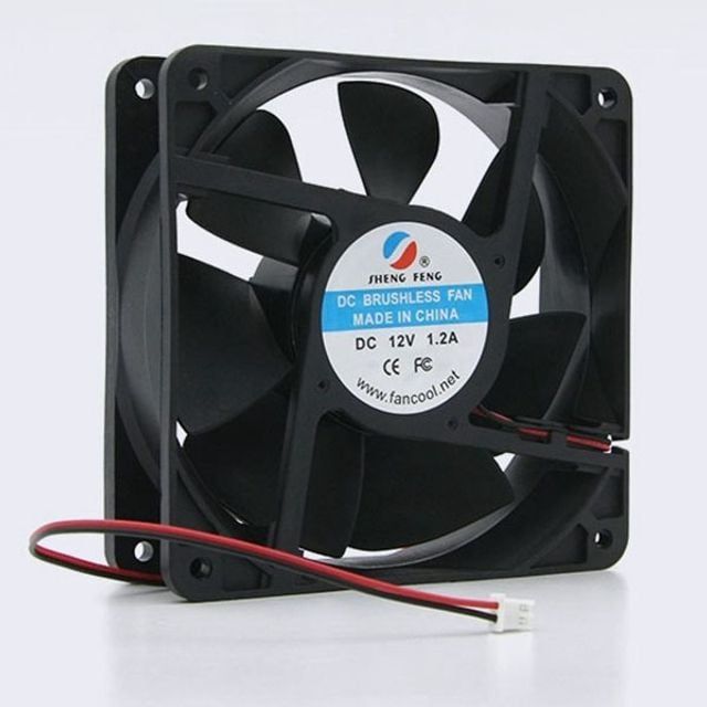 브러시리스 쿨러 120mm 팬 2P전원 케이스 PC DC
