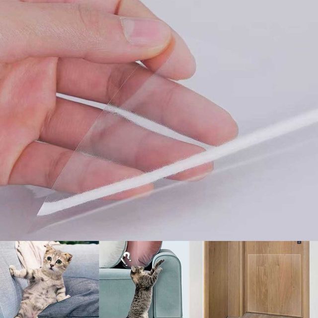 고양이 반려묘 스크래치 긁음 방지 붙이는 PVC 패드