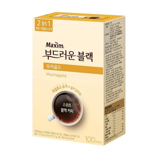 동서 맥심 부드러운블랙 모카골드 100T (8개입)