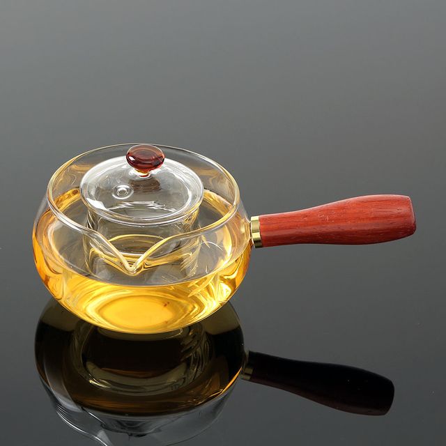 편리한 거름망일체형 유리 차포트 티팟 티폿 350ml