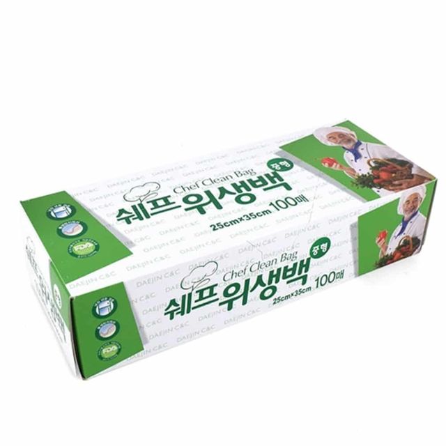 크린롤백 위생백 25x35 100매, 일회용 비닐팩 위생팩