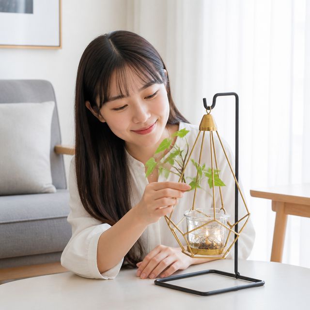 티라이트 캔들 홀더 원행거 인테리어 소품 카페 연출용
