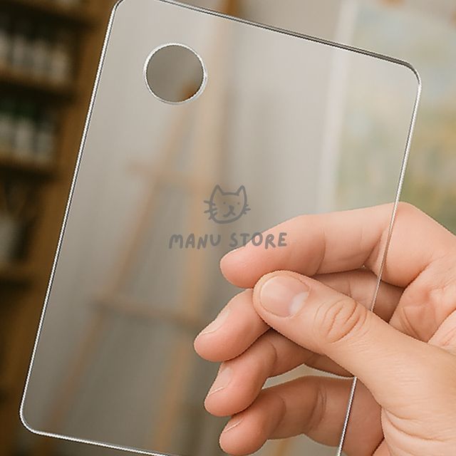 물감파레트 수채화파레트 투명 아크릴 팔레트 2p세트 10x15cm 직사각