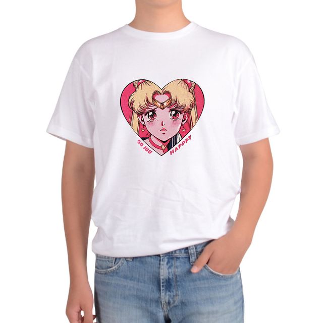 남녀공용 메쉬 반팔티 만화주인공 애니메이션 키치무드 그림 제미나이 생성 모든색상 전사이즈 가능