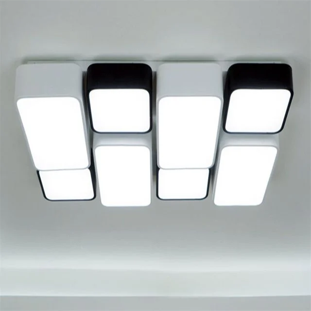 블록 8등 단색 LED 거실등 거실LED전등 LED거실조명 거실천장조명
