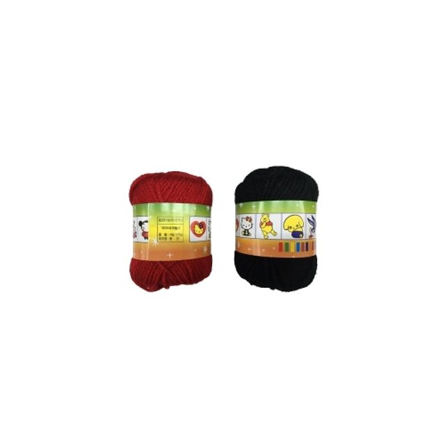 혜명몰 아크릴 털실 검정 45g - 박스 (280개입) 뜨개공예 목도리뜨개실 니트실 코바늘실 인형뜨개실