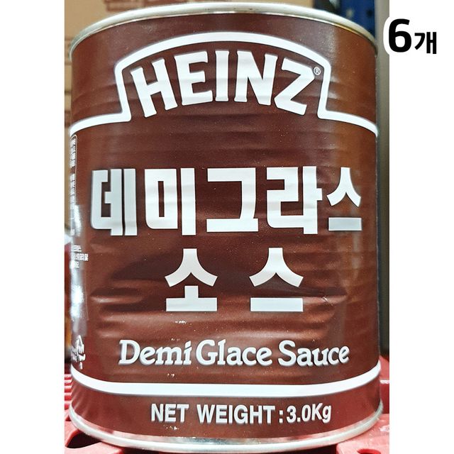 하인즈 데미그라스소스 3k X6 - 대용량 업소용, 풍부한 맛의 경제적 선택