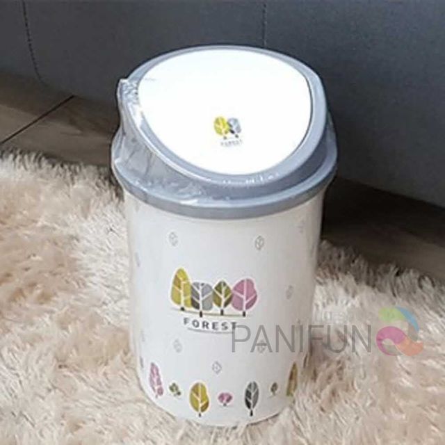 원형 3L 푸쉬휴지통 1호 쓰레기함 사무실휴지통 호텔휴지통 쓰레기통 업소용휴지통