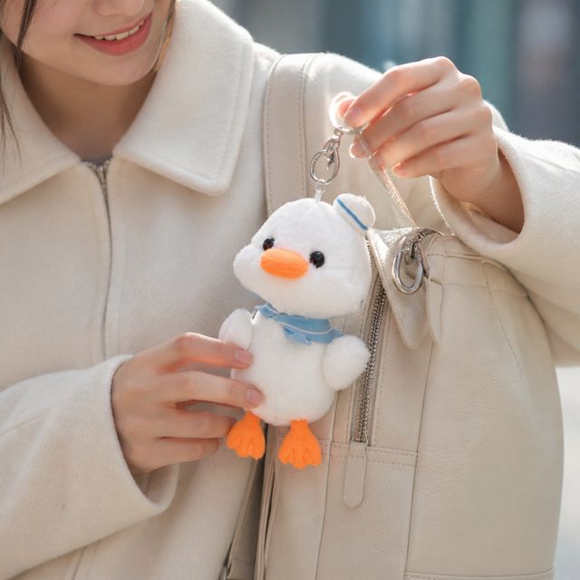 오리 가방 참 장식 자동차 차 열쇠고리