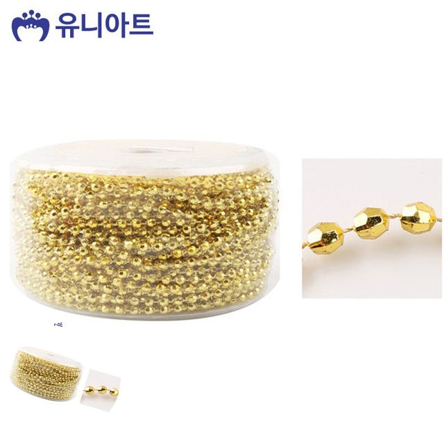키링구슬체인 비즈체인 롤체인줄 금색