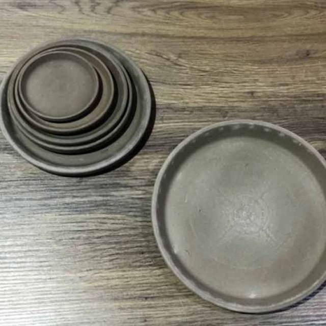 빈티지 그레이 토분화분받침 4호 내경120mm 외경140mm