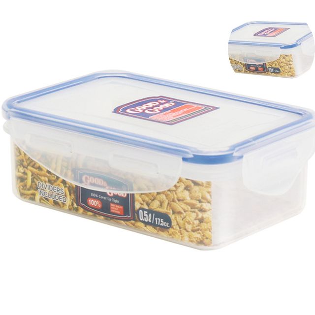 전자렌지용기 냉장고용기 밀폐용기 500ml 2칸형