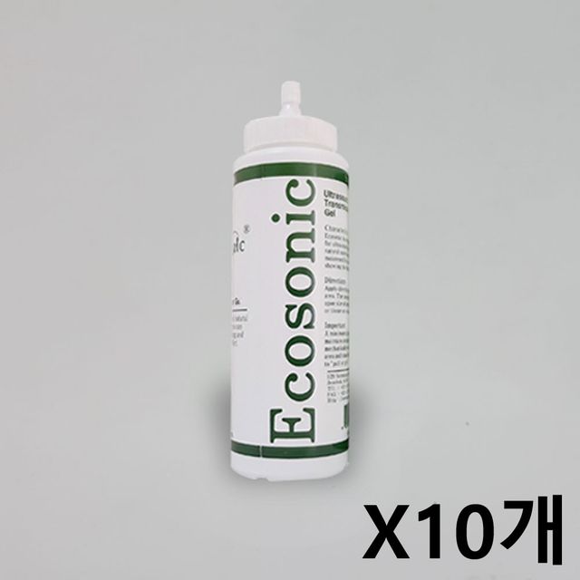 초음파젤리 250ml 그린 X10개 의료용겔 소노젤 소노겔 소포장