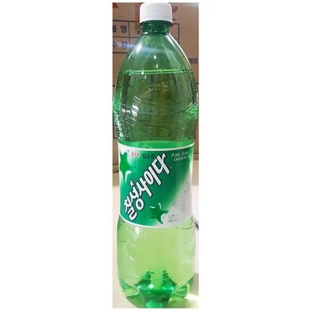 칠성사이다 1.25L X12팩, 깔끔한 탄산음료 레몬 라임 맛