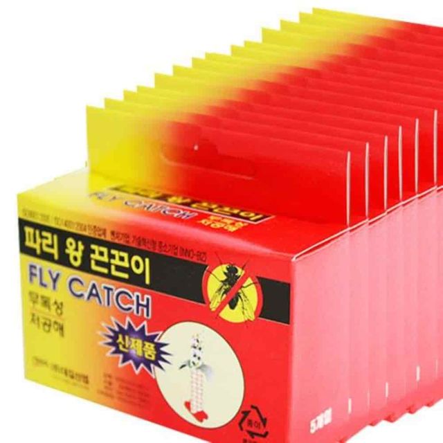 파리끈끈이 5p 20개입 벌레끈끈이 포충기 파리트랩 파리포집기