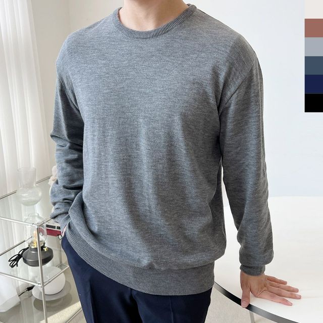 남자상의 남자베이직기본니트
