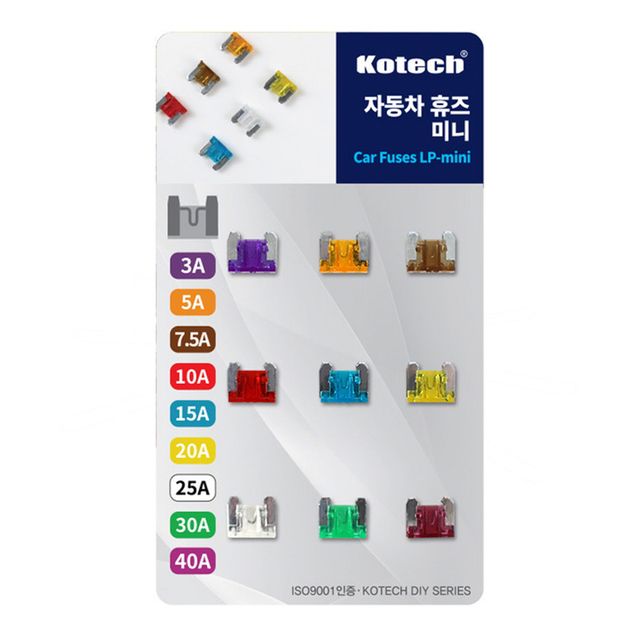코텍 자동차 휴즈 미니 K-7218 -O