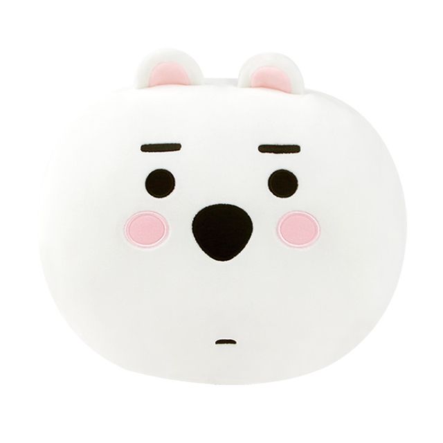 B패밀리 얼굴 쿠션 수면 화이트 베개 북극곰 캐릭터