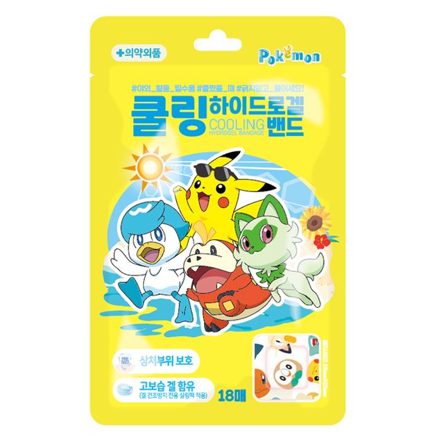 WL 24년도 제조 포켓몬 쿨링하이드로겔 18매입