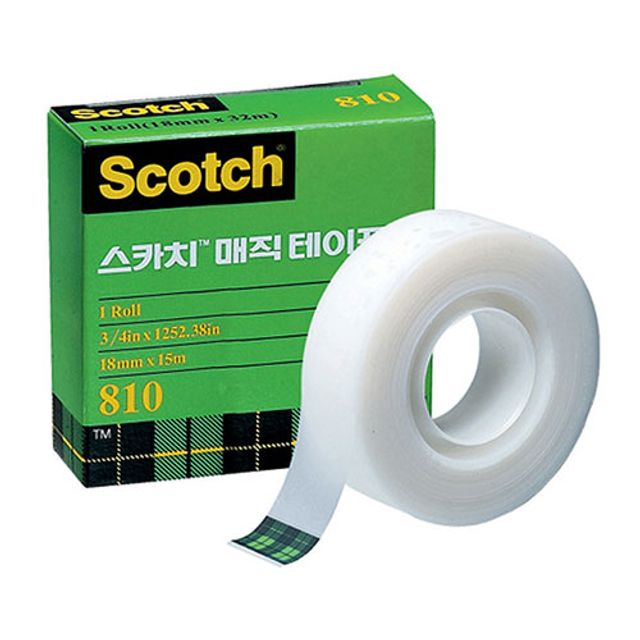3M 스카치 매직테이프 리필 810R 18 X15m