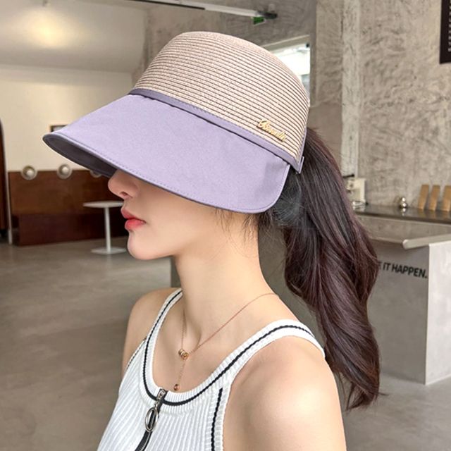 여성 사파리모자 밀짚챙와이어 버킷햇 벙거지 스타일