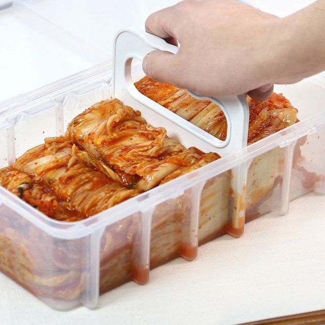 김치 전용 밀폐용기 플라스틱 재료보관 용기