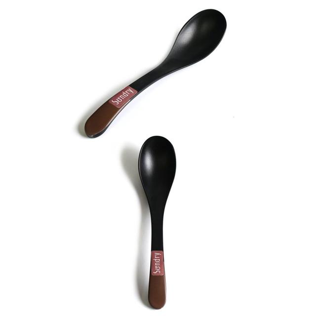 멜라민 일식 우동 스푼 20cm 국물 수저 4호