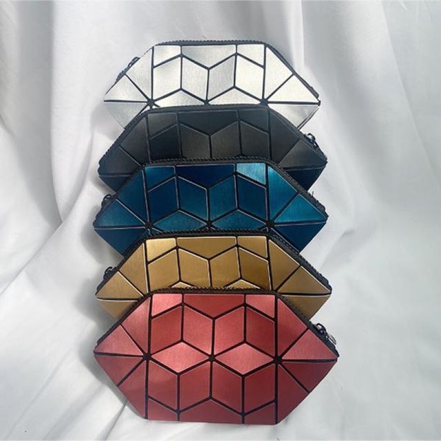 손목 파우치 사각패턴 5Colors 클러치 럭셔리 스트랩
