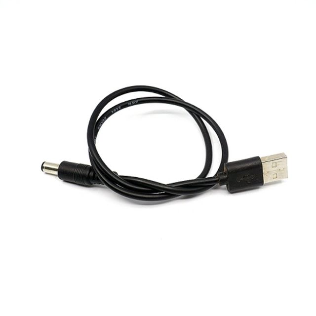 5V기기 DC잭 연결시 USB(수)-DC잭(수) 연장선 100cm