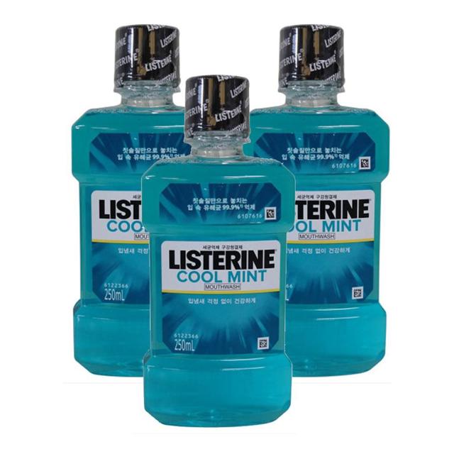 리스테린 쿨민트 마우스워시 250ml X 3개
