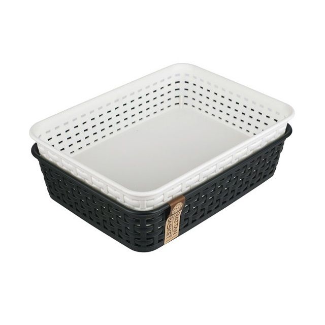마이 스타일 직사각 바스켓-Y2호 (약25x18.5xH6cm)