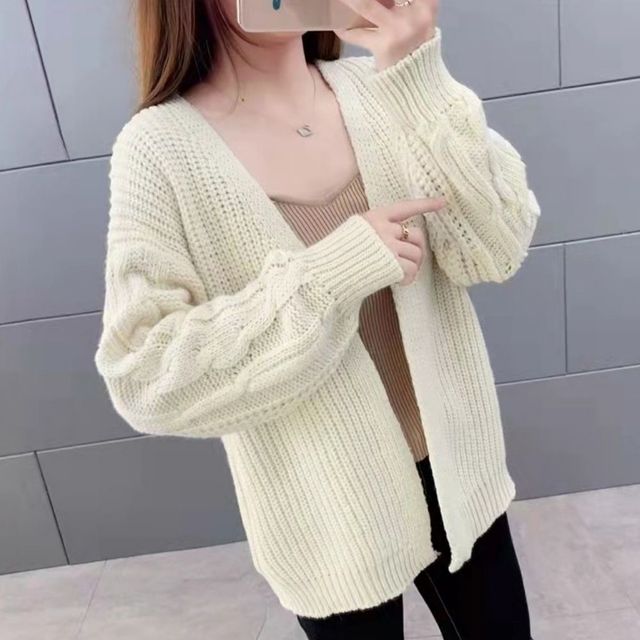 봄 카디건 3컬러 가을 겨울 여성 꽈배기 가디건