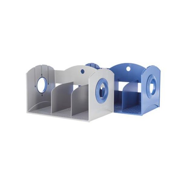 71123 멀티 책꽂이-3단 355x208x213mm GRAY