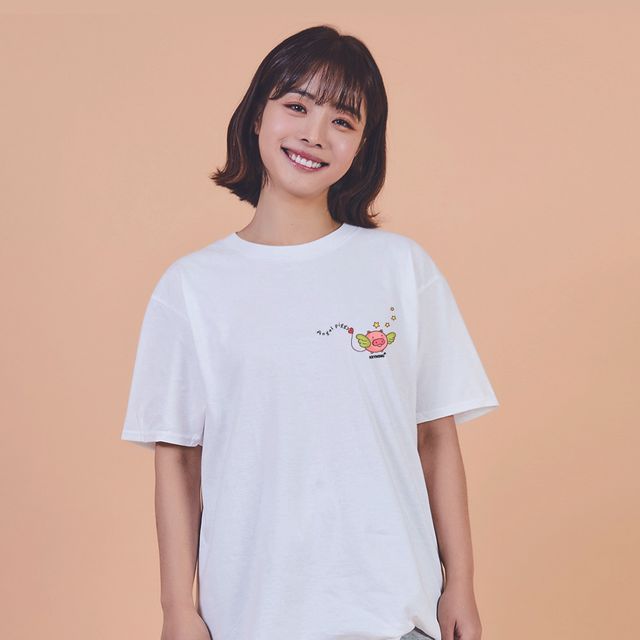키밍 천사 돼지 사계절티셔츠 우정티 빅사이즈반팔티