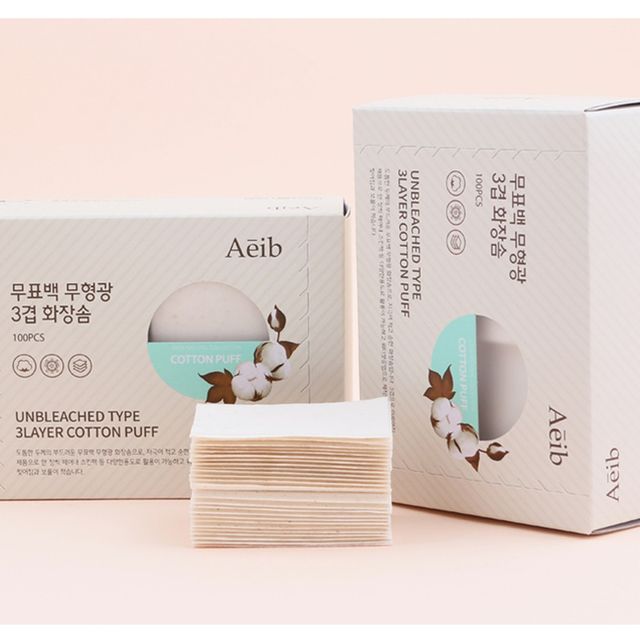 무형광 무표백 3겹화장솜 200매 클렌징솜
