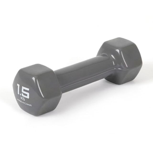 그레이 아령 PVC 1.5kg 컬러아령 단품1개