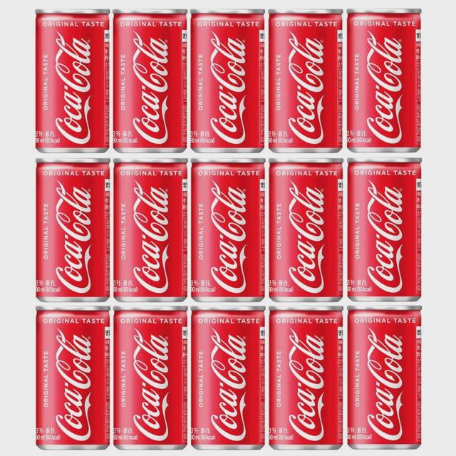 코카콜라 190ml 15캔 미니캔 탄산음료 Cocacola