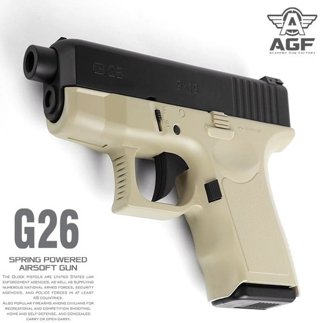 핸드건 에어소프트건 G26 TAN 피스톨