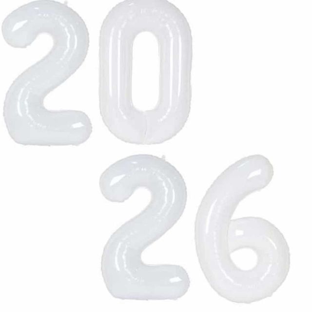 대화이트2026풍선 새해파티장식 숫자은박풍선