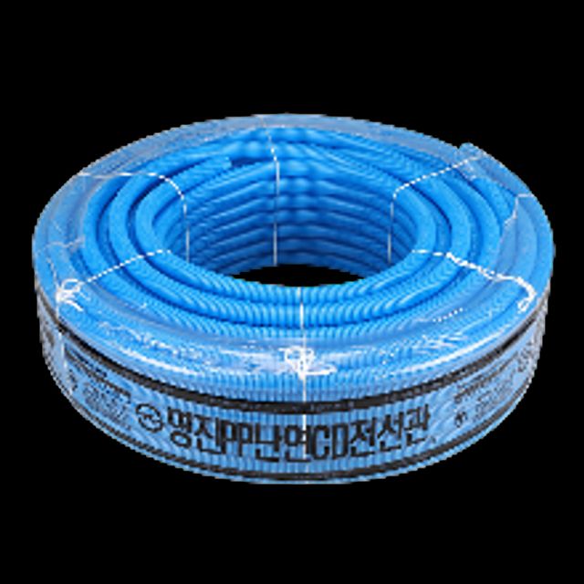 전기 전선관 PP 난연 CD 파이프 22mm 청색 관 설비 소방 통신 자동제어 배선 배관 공사 명진전관