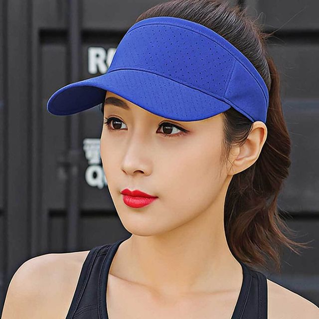 메쉬 스포츠 썬캡 블루 폴리에스테르 가벼운