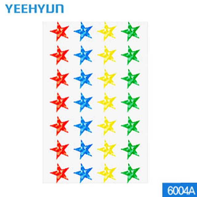 예현산업 홀로그램라벨견출지 6004A별15개묶음 홀로그램견
