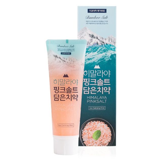 히말라야 핑크솔트 담은치약 아이스카밍 100g - 천연 미네랄 함유 상쾌한 치약