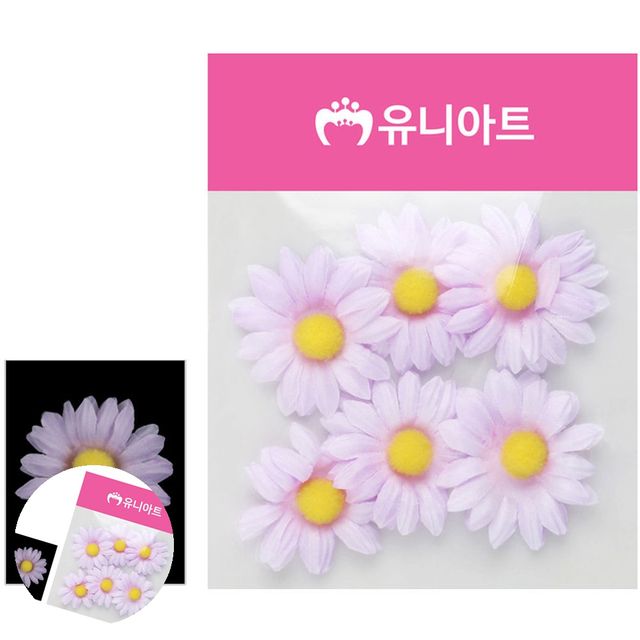 어린이집사계절환경판 인테리어조화꽃 뿅국화 연보라