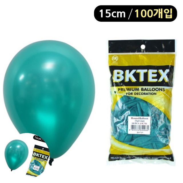 생일이벤트풍선 이벤트풍선 에메랄드그린 풍선 펄 라운드 15cm 100개입