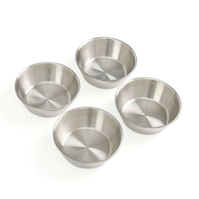 막걸리잔 12cm 실버 접시 찬기볼 스텐 술