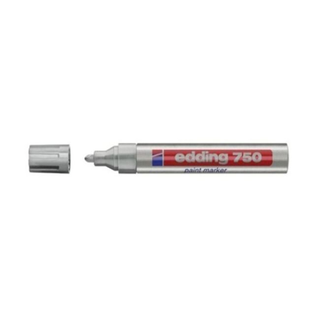 혜명몰 에딩펜 750 페인트마카 은색 2-4mm 마카펜 - 갑 (10개입) 화이트보드마카펜 사무실보드마카 칠판마