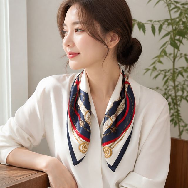 여성 목수건 쁘띠 스카프 봄 여름 데일리