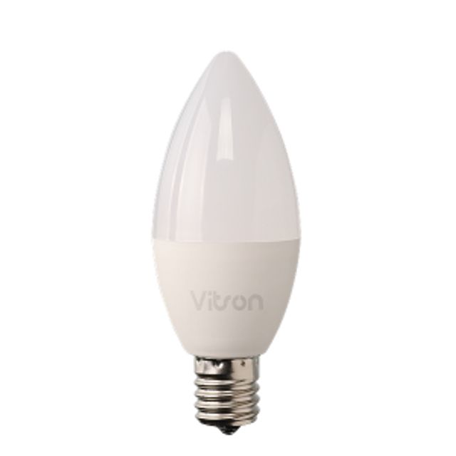 촛대구 LED 5W E17 3K 불투명 전구색 KS