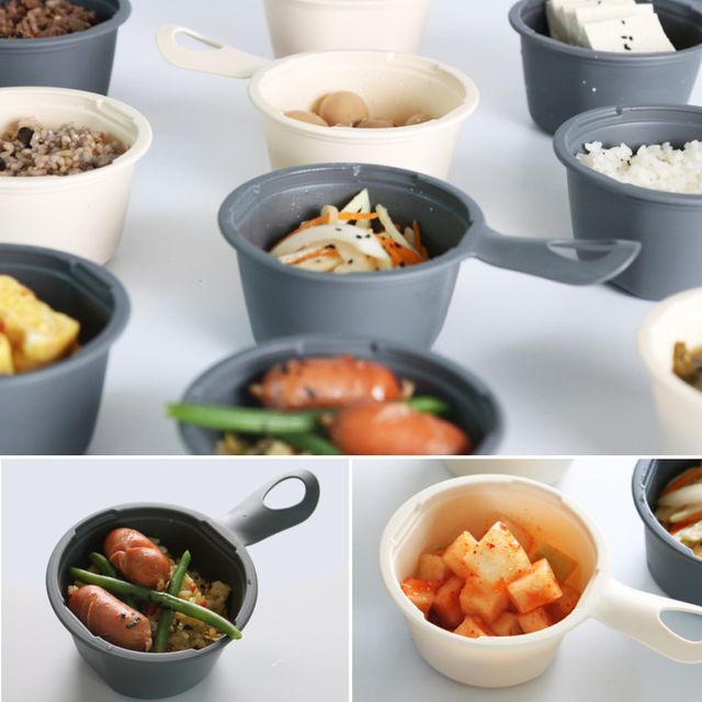 티본 손잡이 쿡앤밥 275ml 전자렌지용 뚜껑포함 5p
